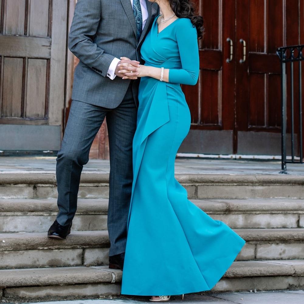 Chiara Boni La Petite Robe Blue Gown